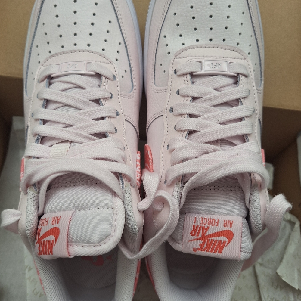 Nike Air Force 1 Pearl Pink and Chalk White